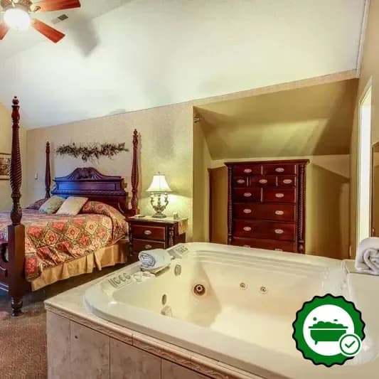Private in-room hot tub