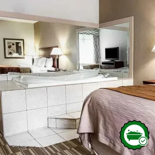 Private in-room hot tub