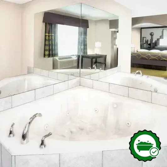 Private in-room hot tub