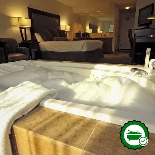Private in-room hot tub