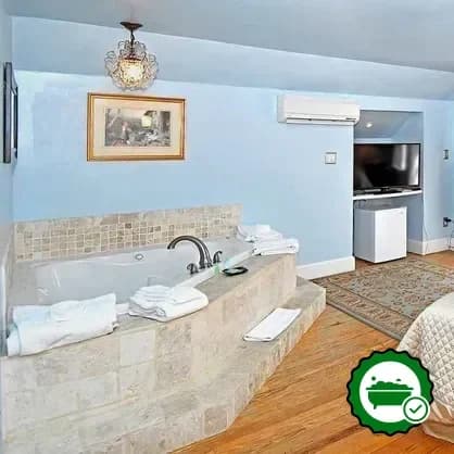 Private in-room hot tub