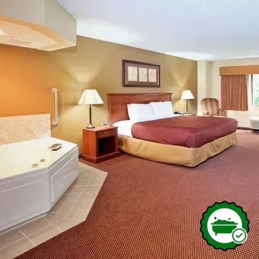 Private in-room hot tub