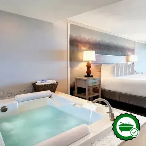 Private in-room hot tub