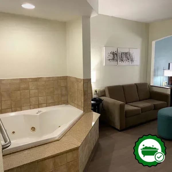 Private in-room hot tub