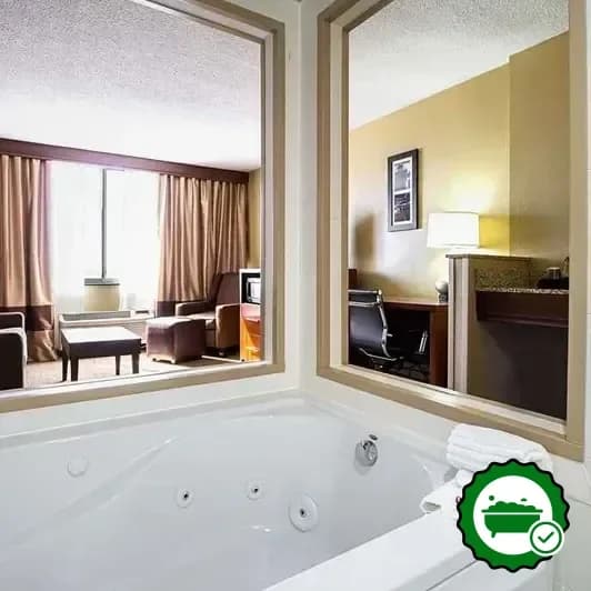 Private in-room hot tub