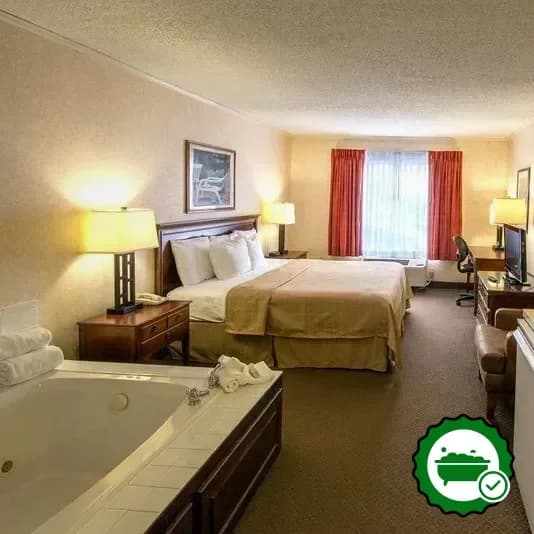 Private in-room hot tub