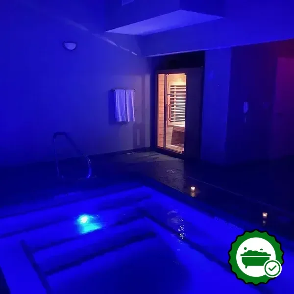 Private in-room hot tub
