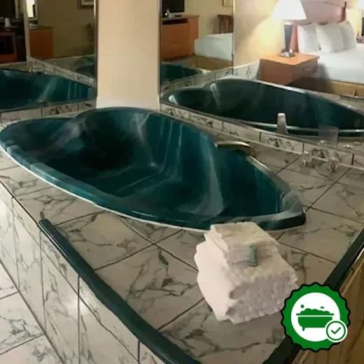 Private in-room hot tub