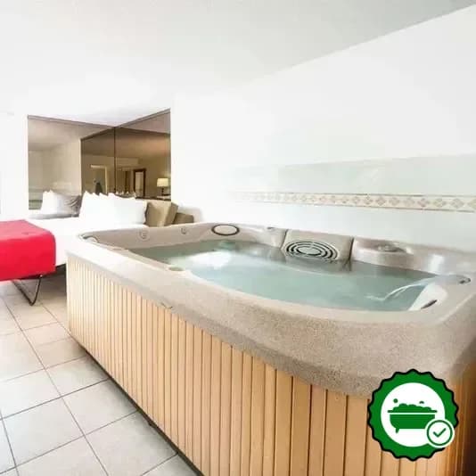 Private in-room hot tub