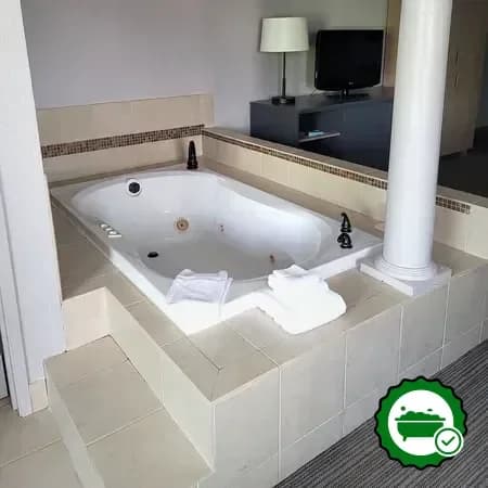 Private in-room hot tub