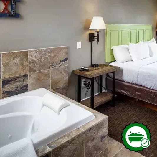 Private in-room hot tub