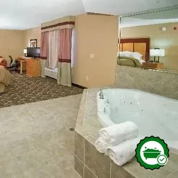 Private in-room hot tub