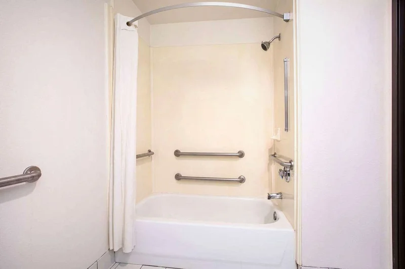 In-room jacuzzi at Super 8 by Wyndham Garland North Dallas Area in Garland
