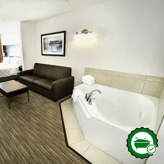 Private in-room hot tub