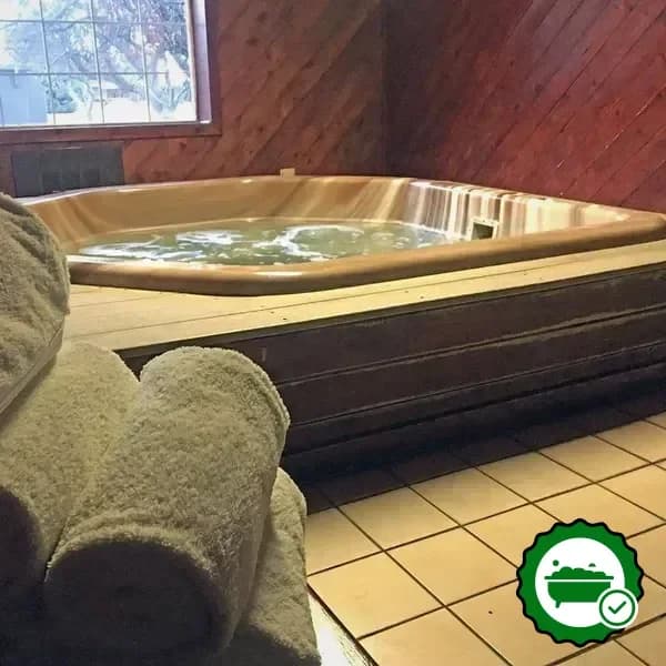 Private in-room hot tub