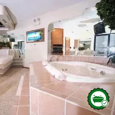 Private in-room hot tub