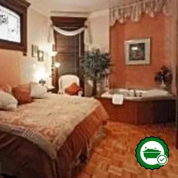 In-room jacuzzi at Old Northside Bed and Breakfast Inn in Indianapolis, Indiana
