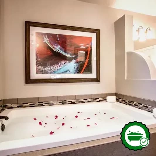 Private in-room hot tub