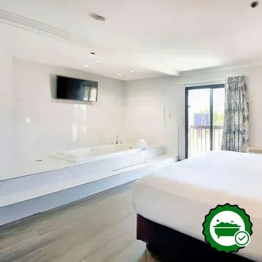 Private in-room hot tub