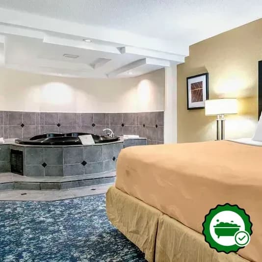 Private in-room hot tub