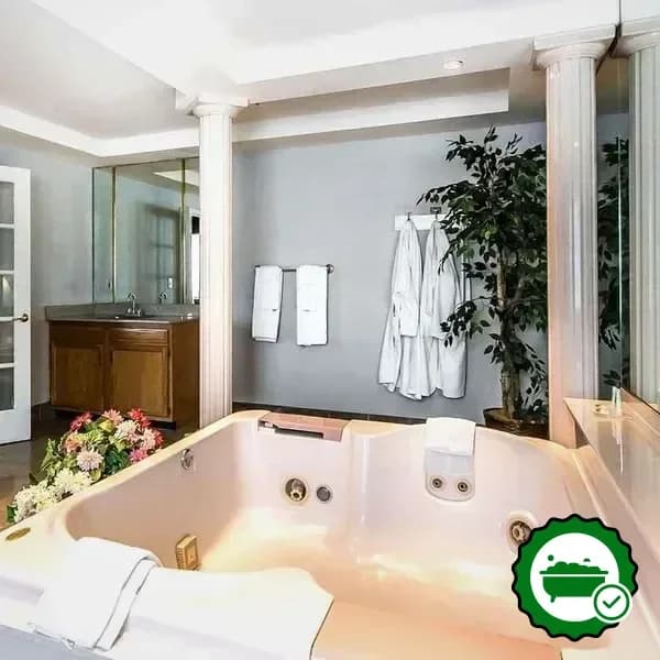 Private in-room hot tub
