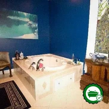 Private in-room hot tub