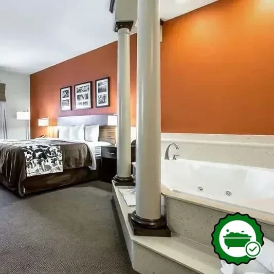 In-room jacuzzi at Sleep Inn And Suites Lubbock in Lubbock