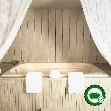 Private in-room hot tub