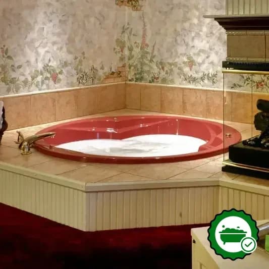 Private in-room hot tub