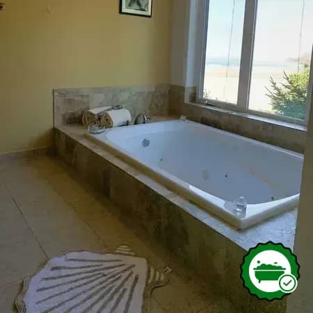 Private in-room hot tub