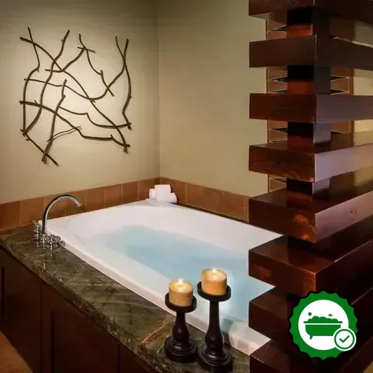 Private in-room hot tub
