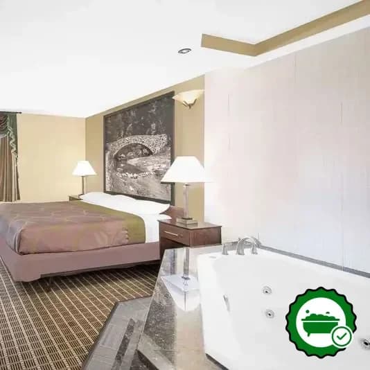 Private in-room hot tub