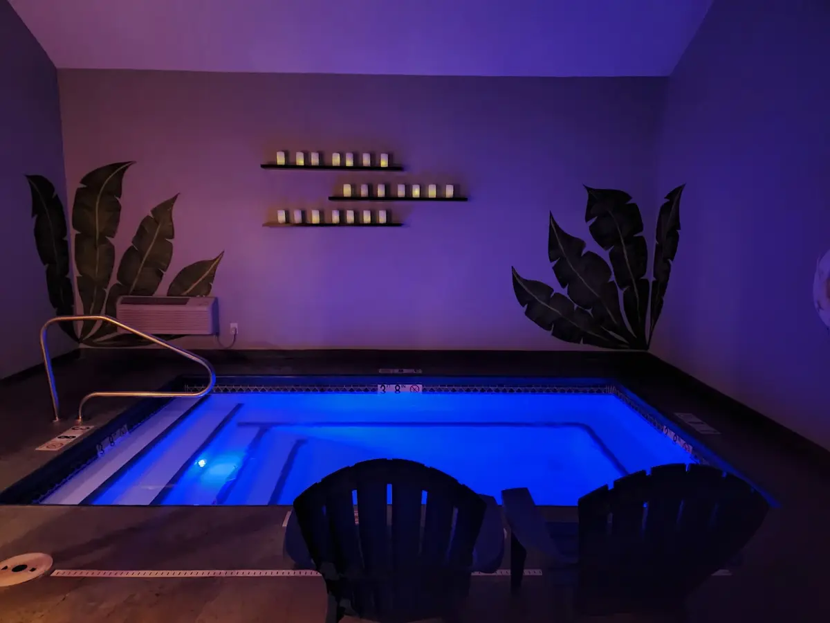 In-room hot tub at Belamere Suites Hotel in Cumming, GA