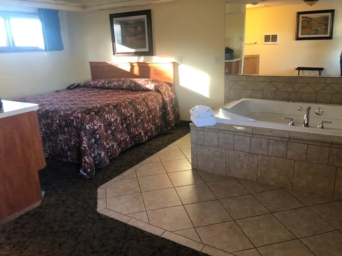 Shared indoor hot tub at Black Hawk Motel & Suites in Wisconsin Dells, WI