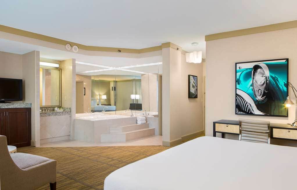 Private in-room jacuzzi at DoubleTree by Hilton Hotel Miami Airport & Convention Center